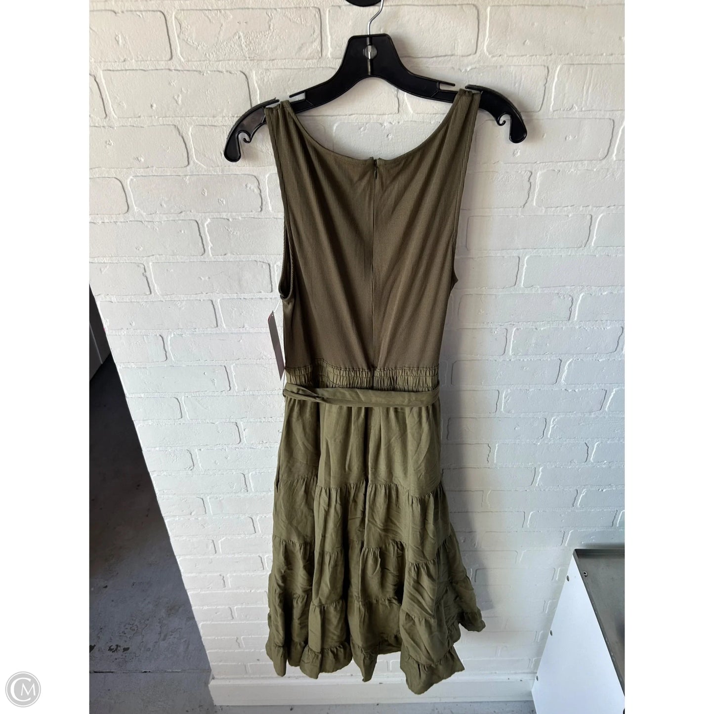 Dress Casual Midi By Paige In Green, Size: M