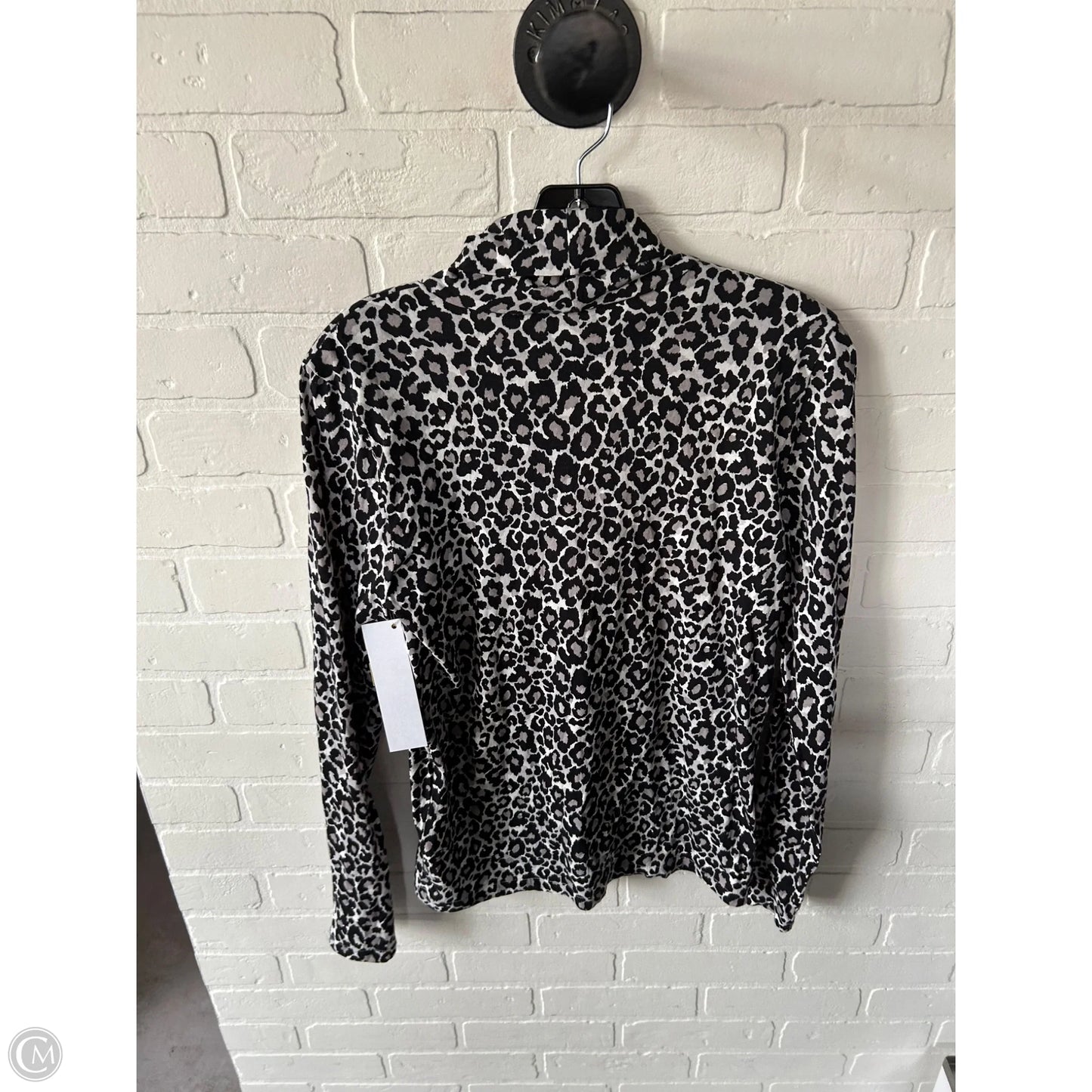 Top Long Sleeve By J. Crew In Black & White, Size: S