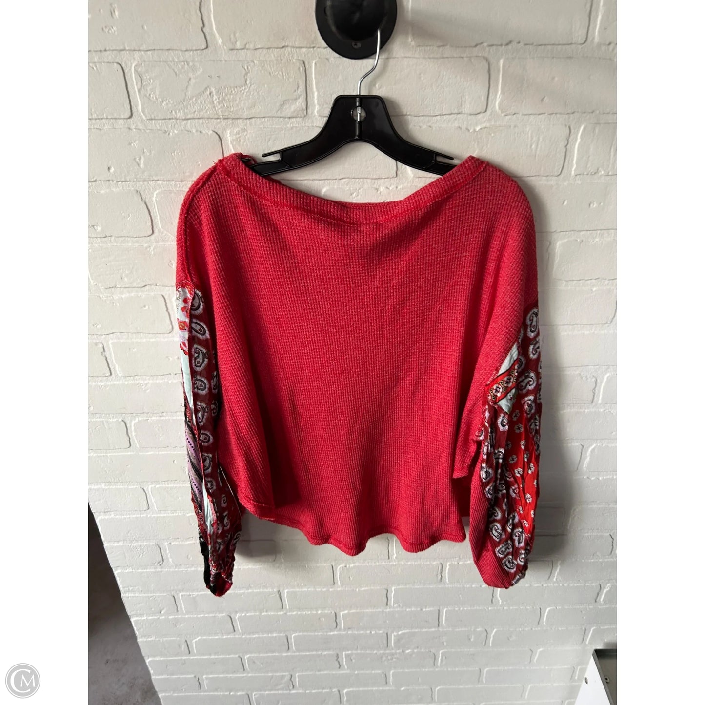 Top Long Sleeve By We The Free In Red, Size: Xs