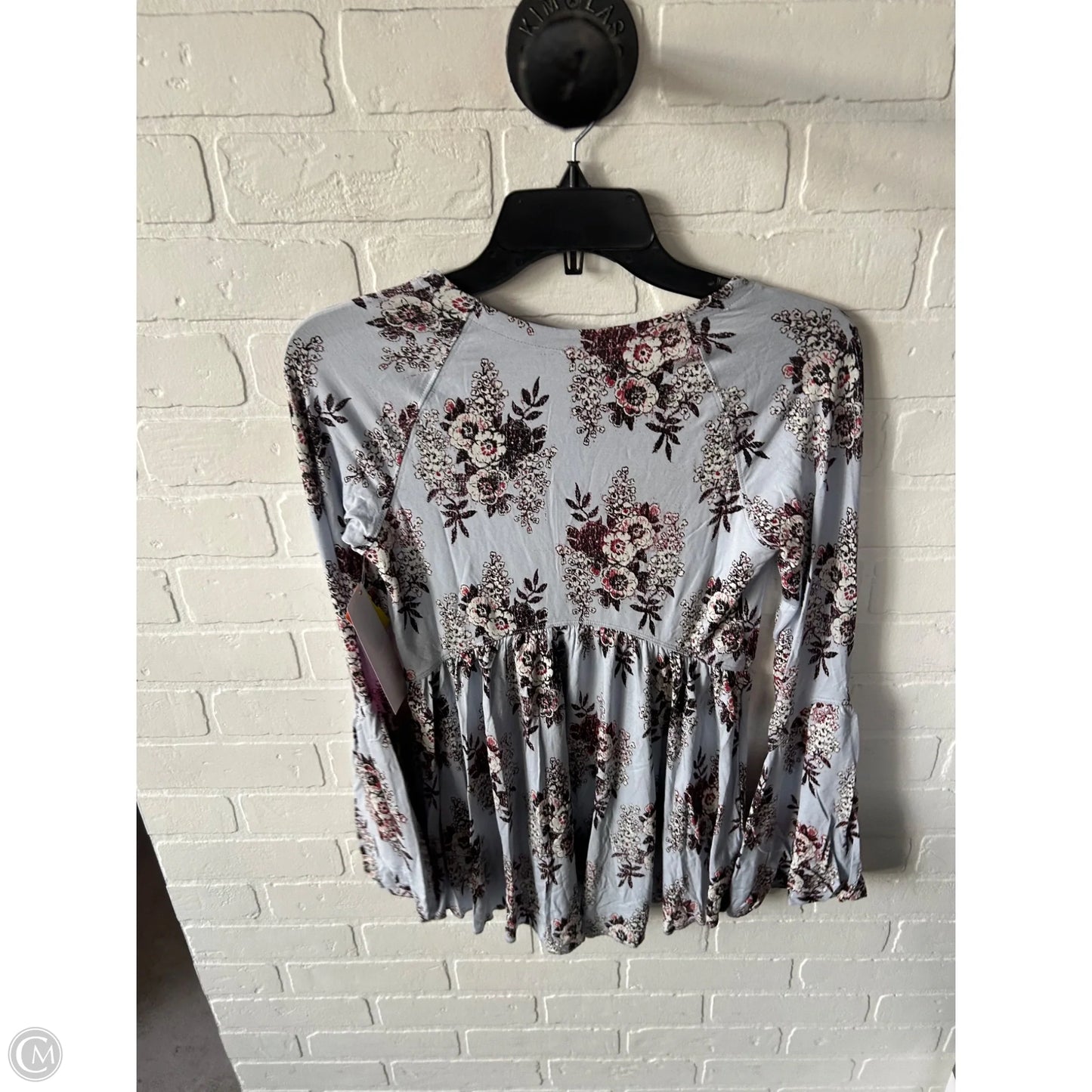 Top Long Sleeve By Free People In Blue, Size: Xs