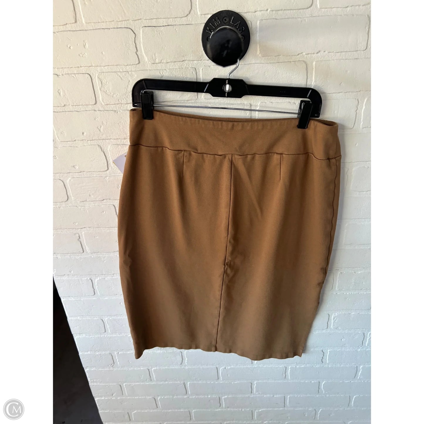 Skirt Midi By Nine West Apparel In Tan, Size: 12