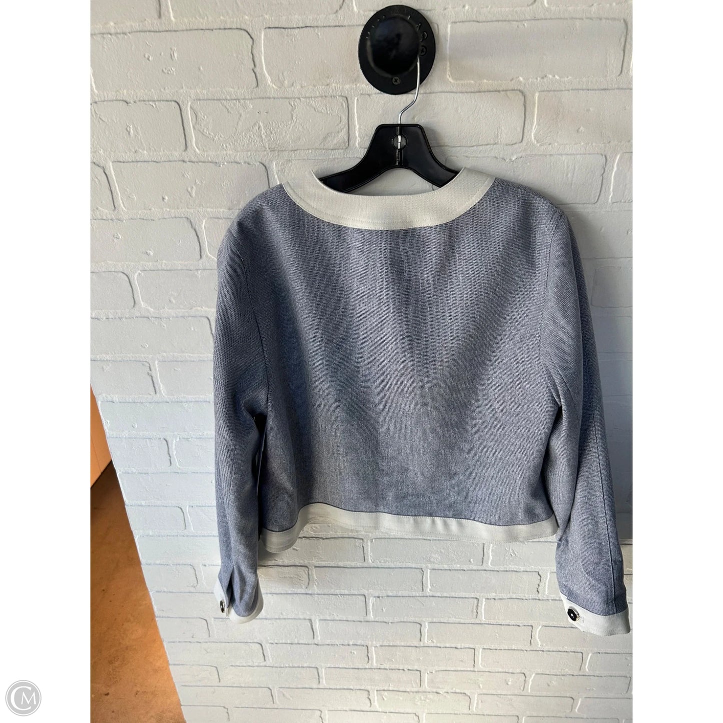 Blazer By Tommy Hilfiger In Blue & Cream, Size: L