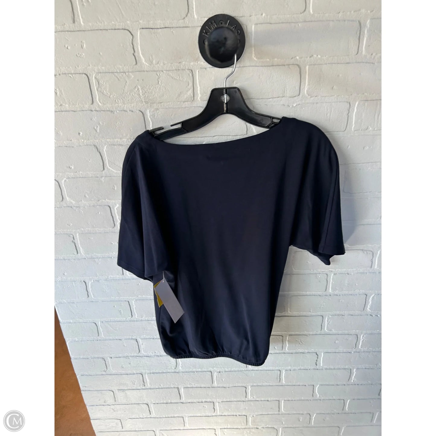 Top Short Sleeve By Chicos In Navy, Size: M