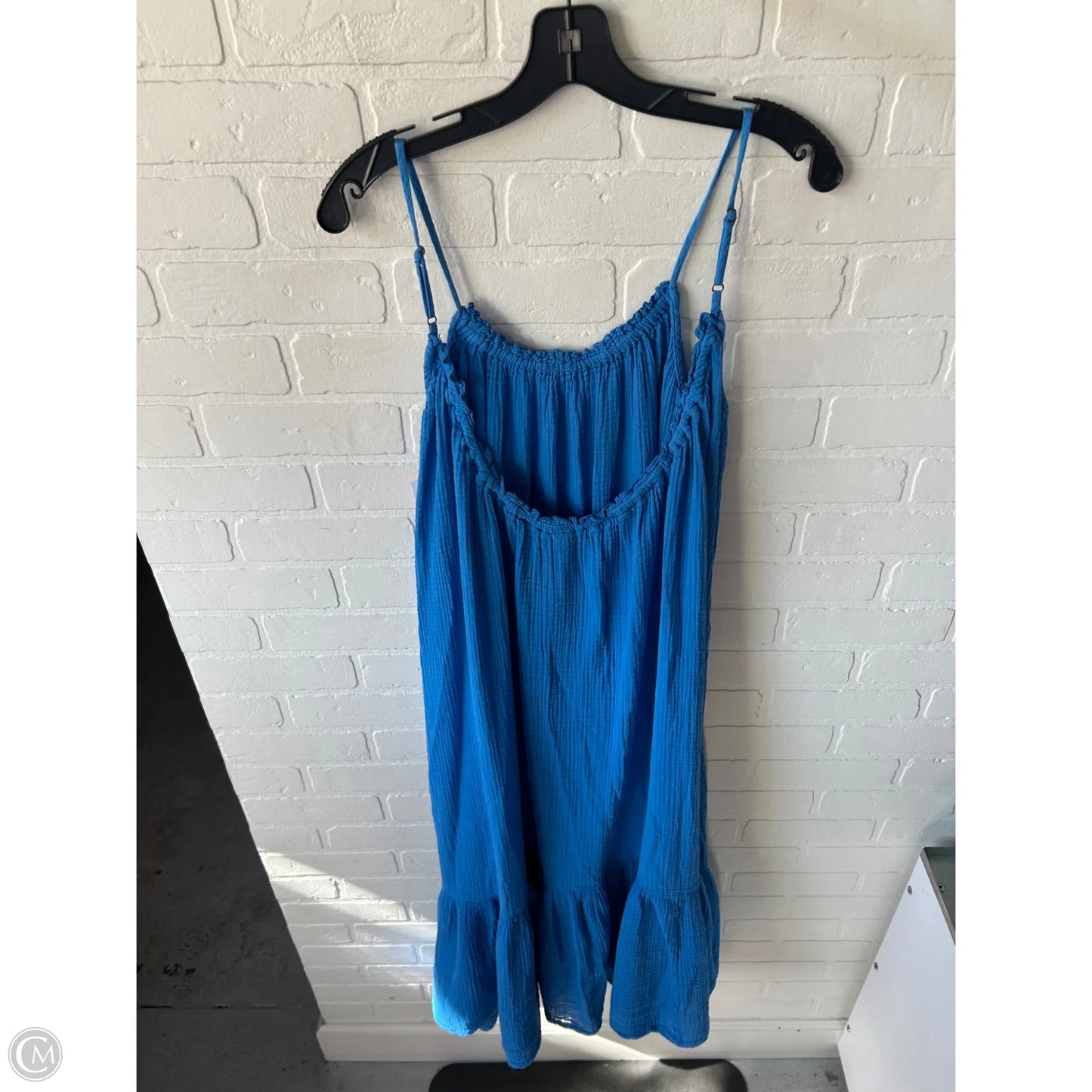 Dress Casual Maxi By Anthropologie In Blue & Brown, Size: S