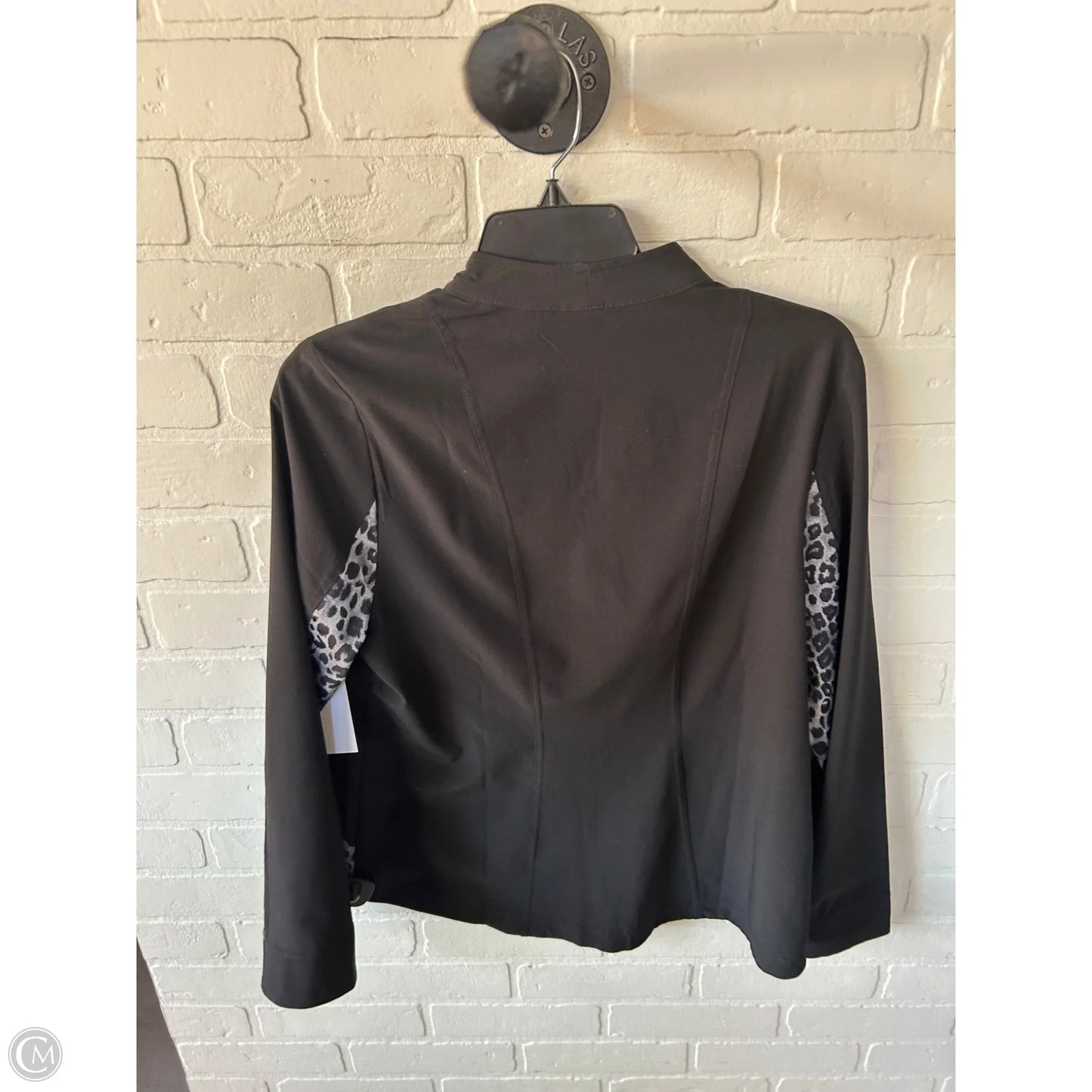 Jacket Other By Zenergy By Chicos In Black & Grey, Size: M