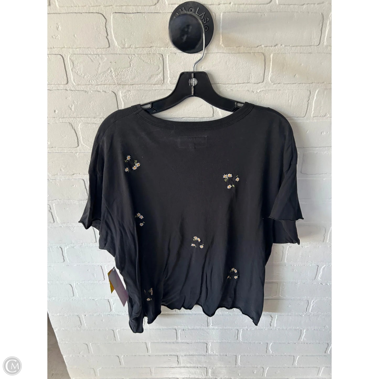 Top Short Sleeve By The Great. In Black, Size: L