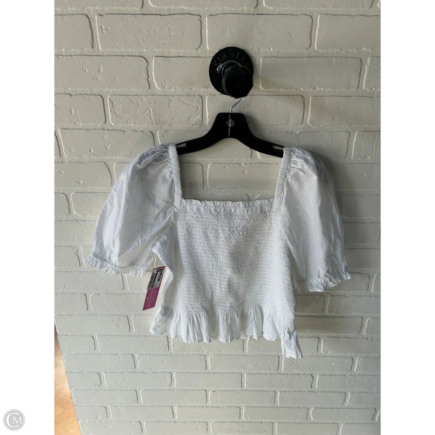 Top Short Sleeve By J. Crew In White, Size: M
