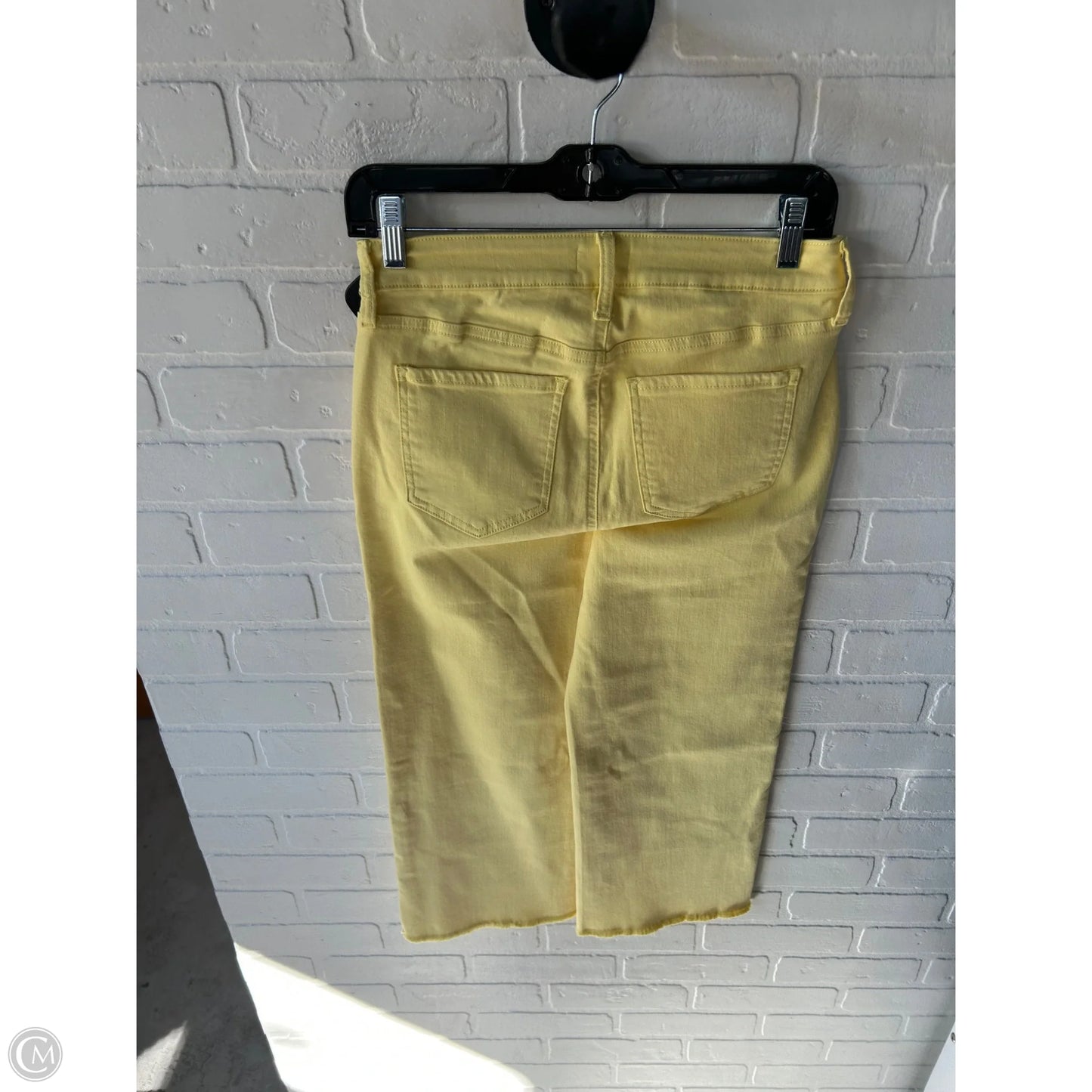 Jeans Cropped By Not Your Daughters Jeans In Yellow Denim, Size: 0
