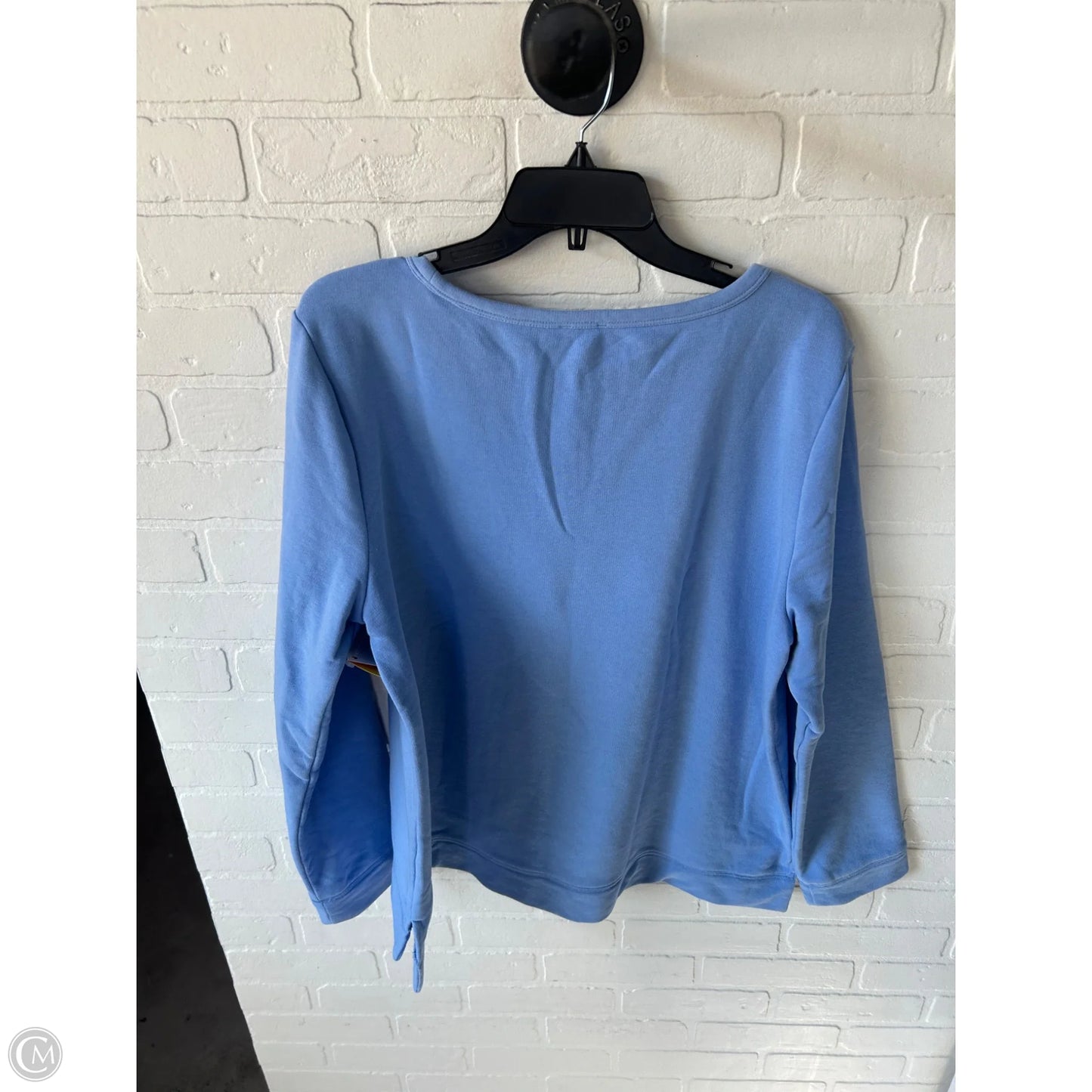 Sweatshirt Crewneck By Talbots In Blue & Orange, Size: Xl