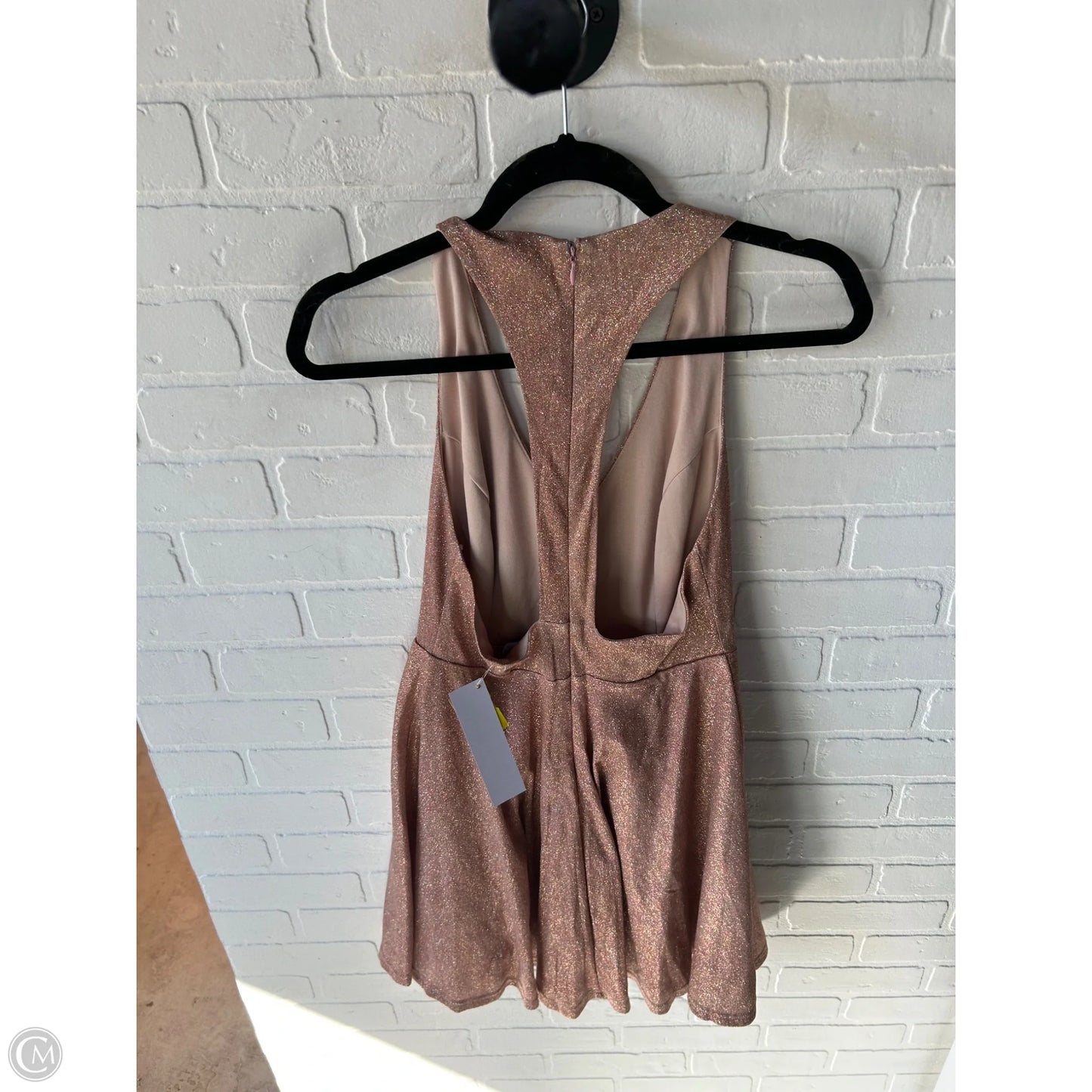 Dress Party Short By Aakaa In Rose Gold, Size: M