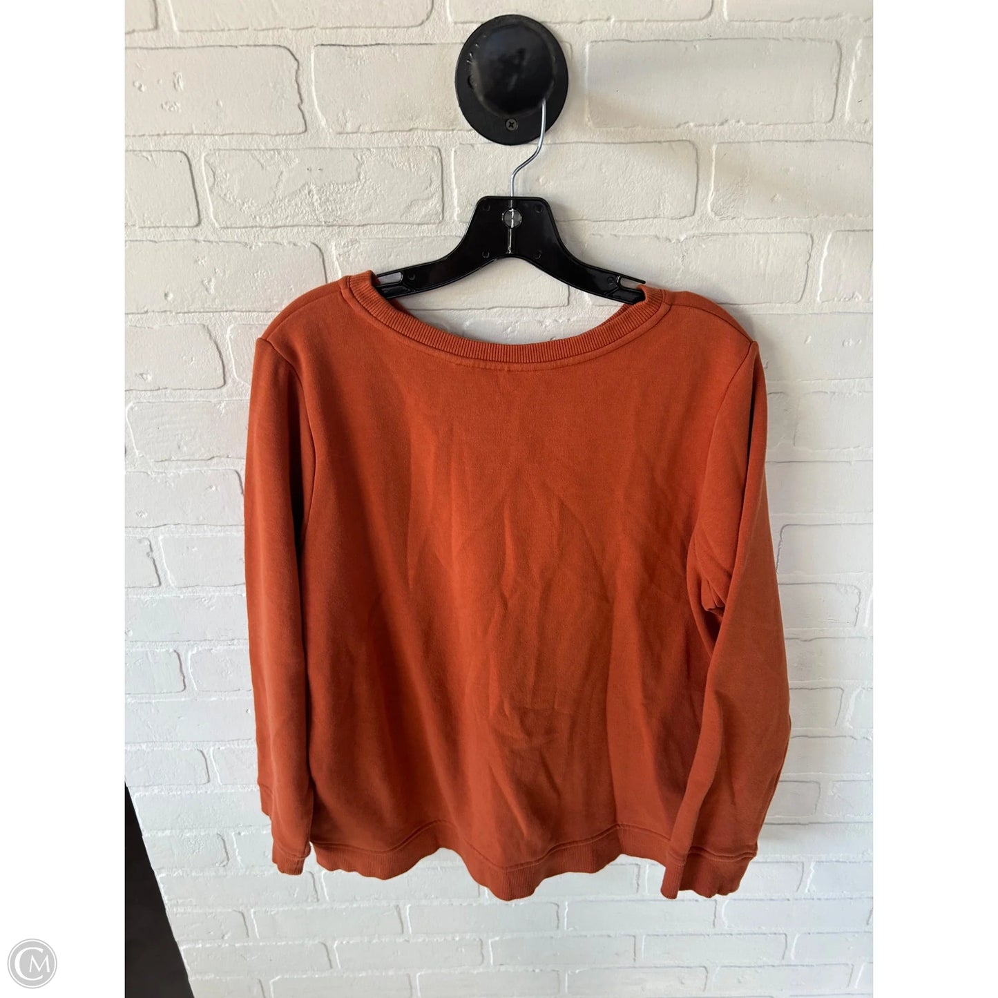 Sweatshirt Crewneck By D&co. In Orange, Size: M