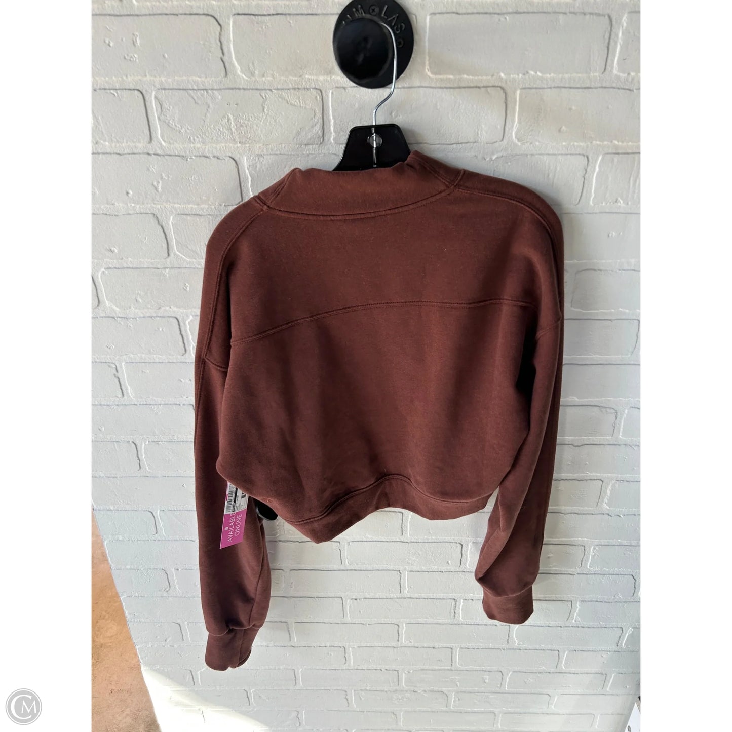 Athletic Jacket By Athleta In Brown, Size: L