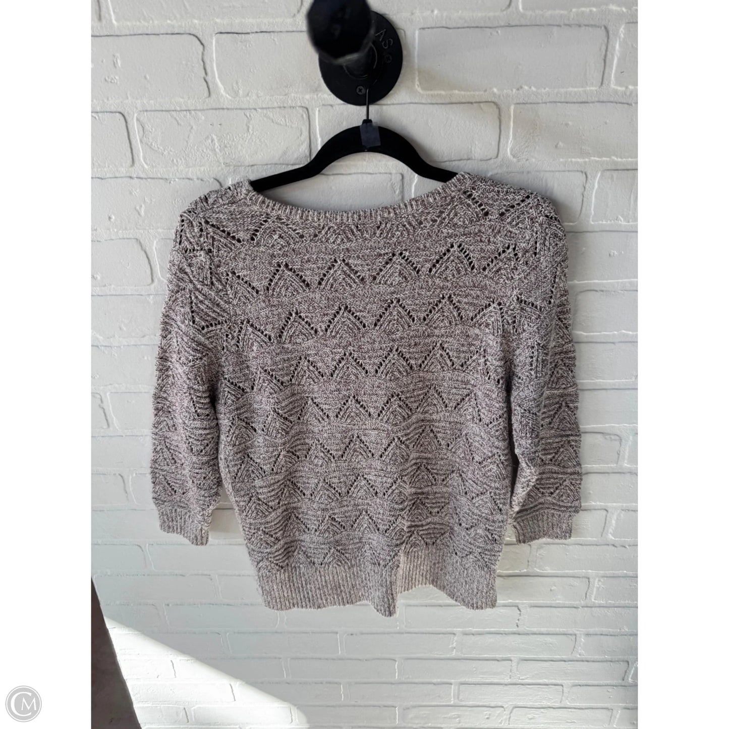 Sweater By White House Black Market In Cream & Pink, Size: M