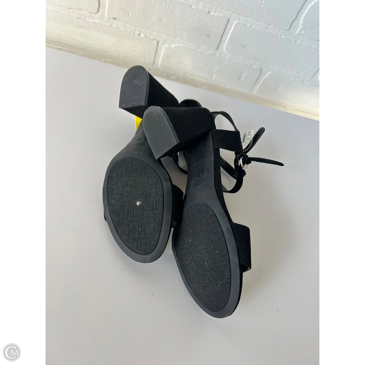 Sandals Heels Block By Unisa In Black, Size: 9