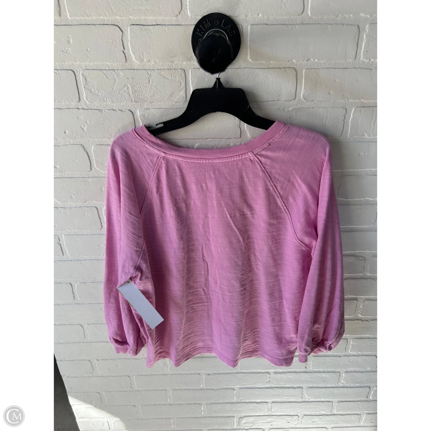 Sweatshirt Crewneck By Loft In Pink, Size: L