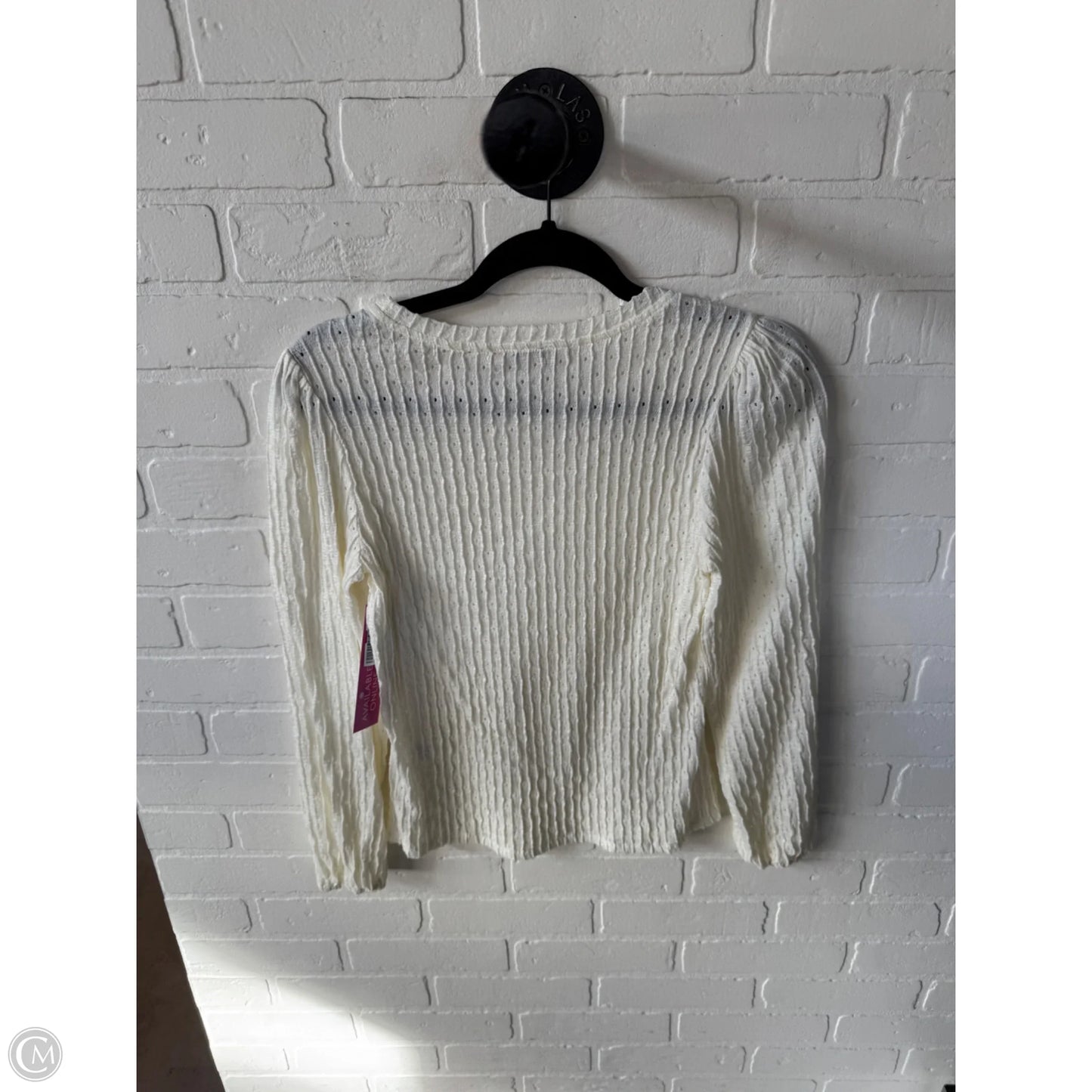 Top Long Sleeve By Cmc In Cream, Size: Xs
