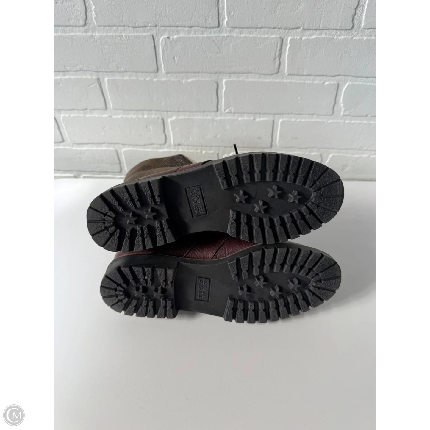 Boots Mid-calf Flats By Blondo In Brown, Size: 8.5