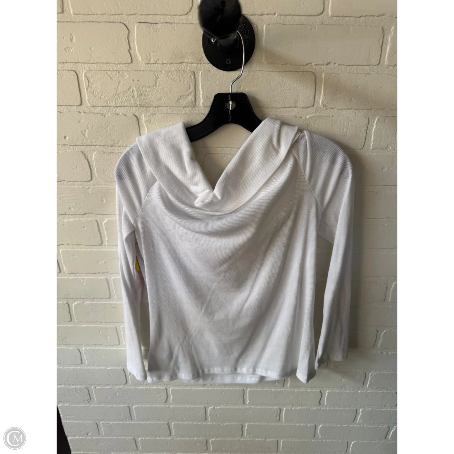 Top Long Sleeve By Gap In White, Size: L
