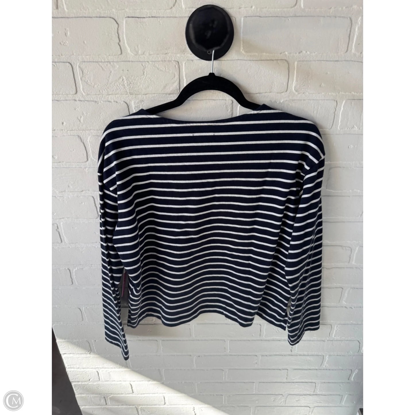 Top Long Sleeve By Rails In Black & White, Size: M
