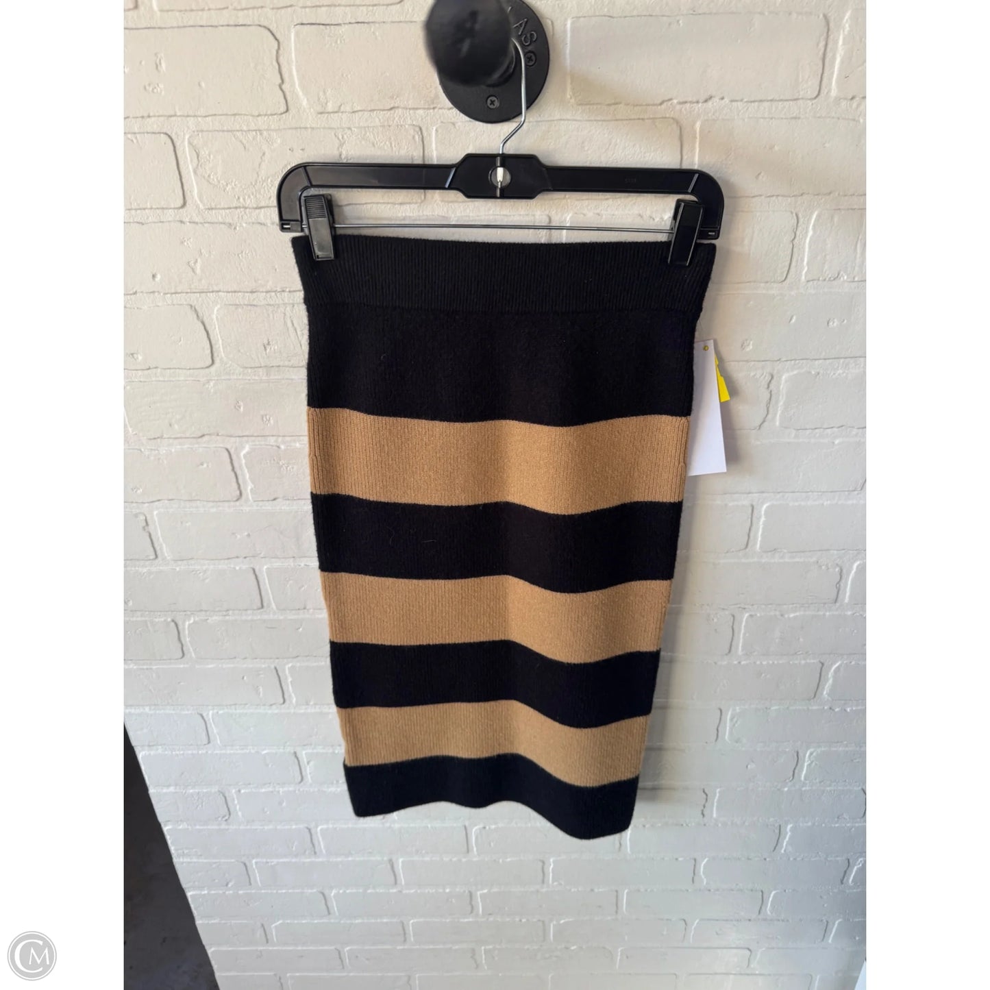 Skirt Midi By Ann Taylor In Black & Tan, Size: 4p