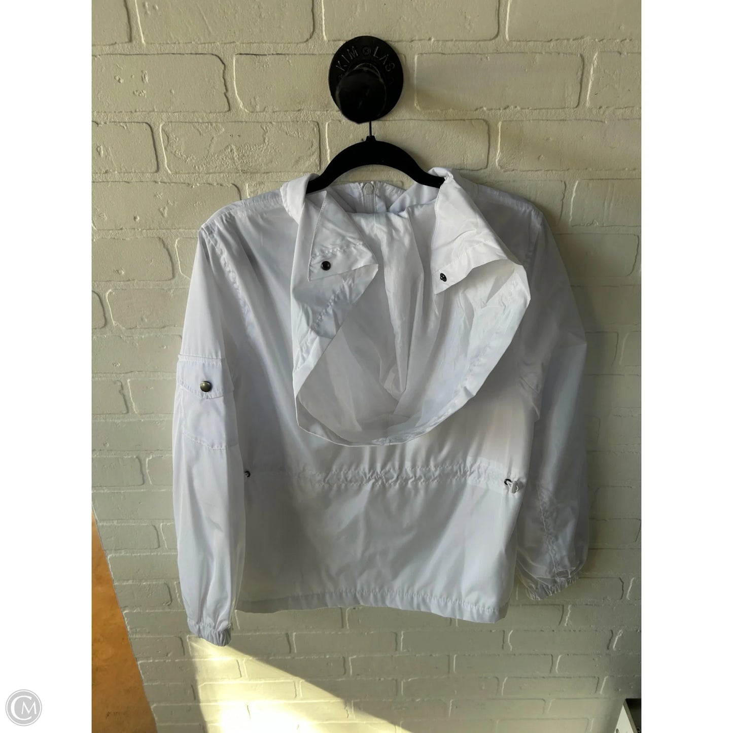 Jacket Windbreaker By Cabi In White, Size: M