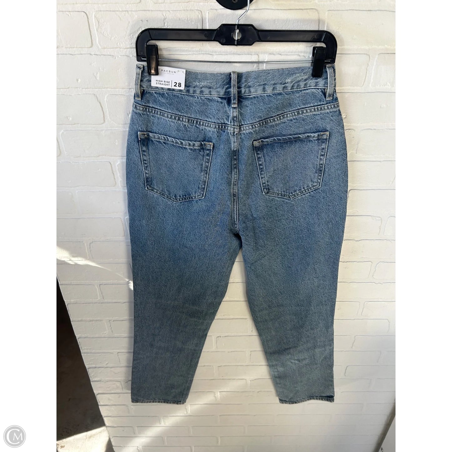 Jeans Straight By Pacsun In Blue Denim, Size: 6