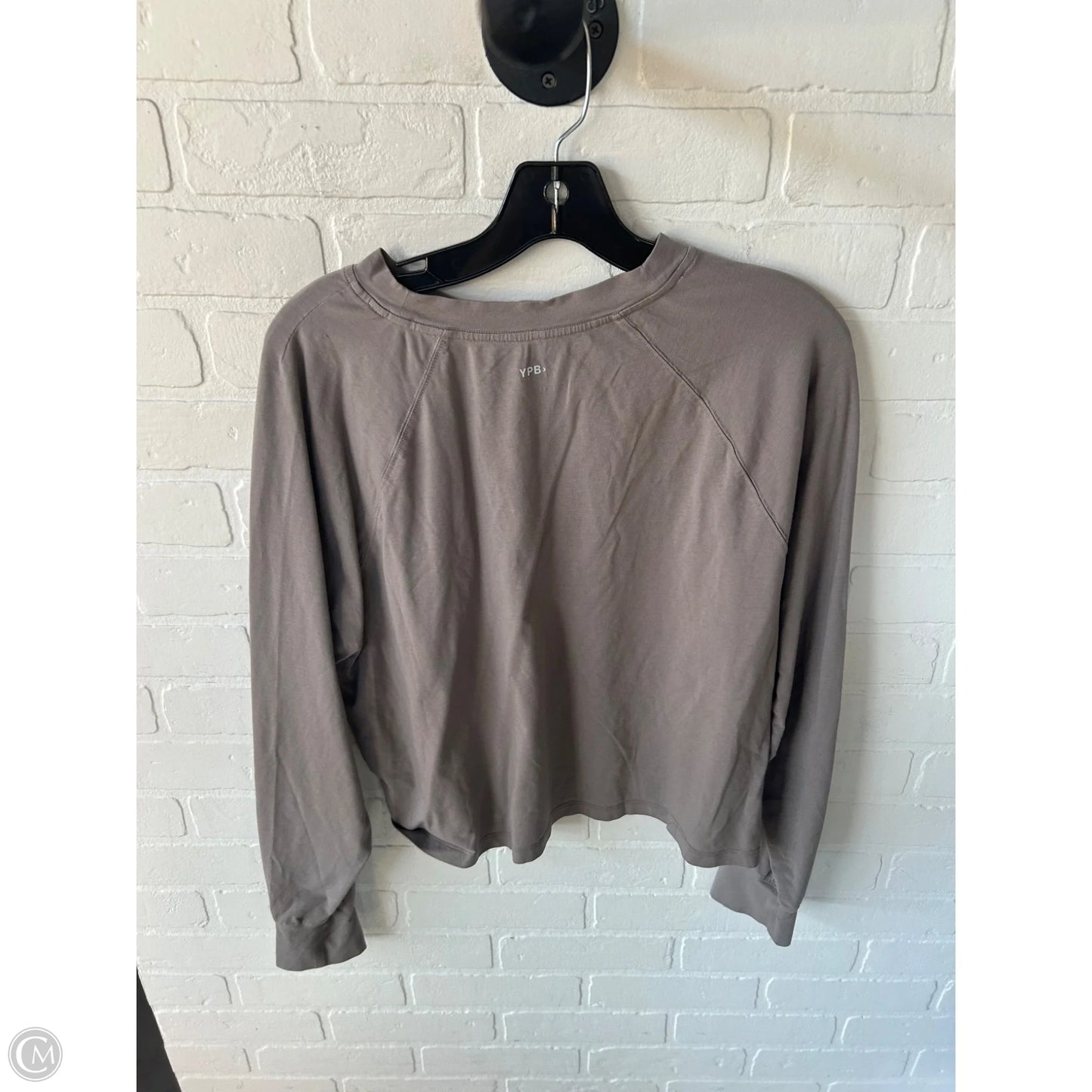 Top Long Sleeve By Ypb In Brown, Size: M