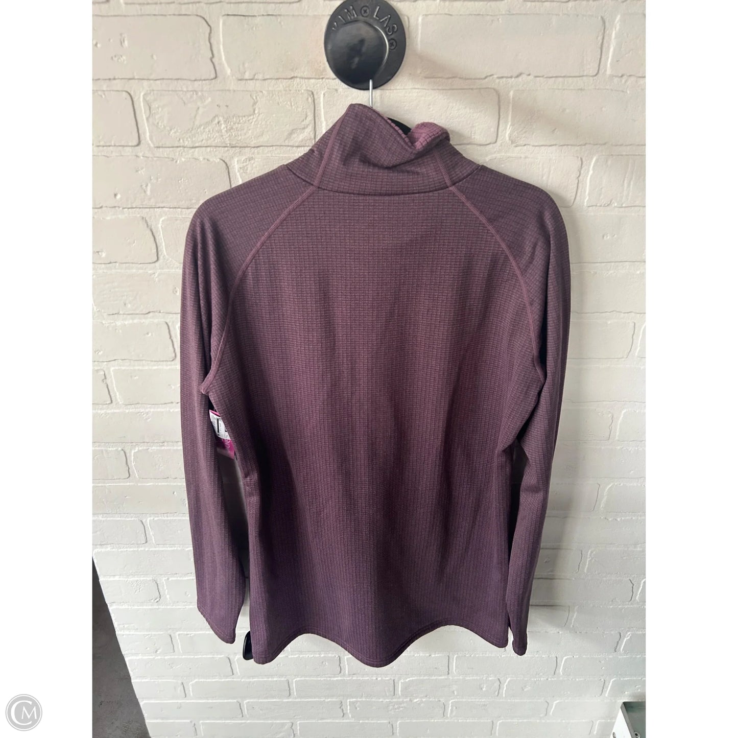 Athletic Top Long Sleeve Collar By Cmb In Purple, Size: Xl