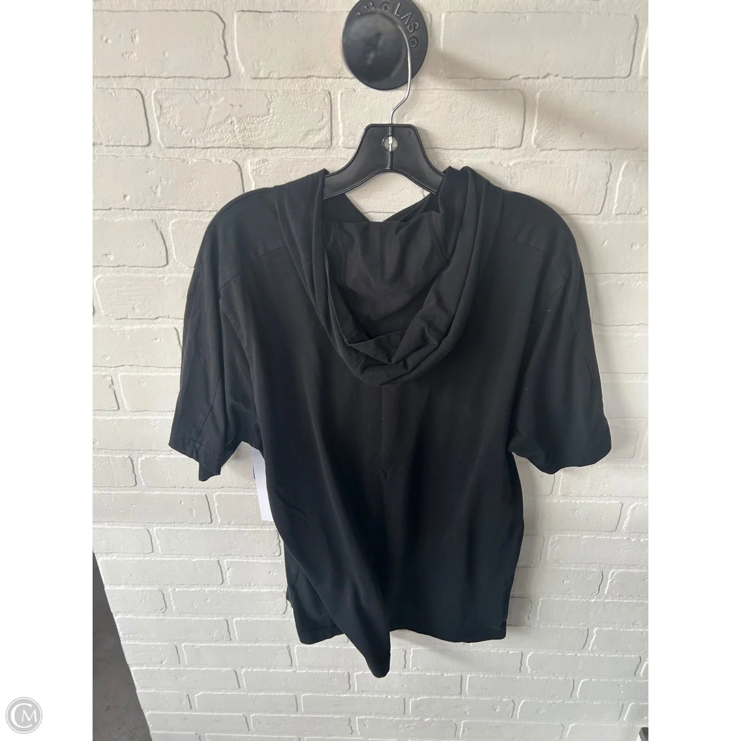 Athletic Top Short Sleeve By Nike Apparel In Black, Size: L