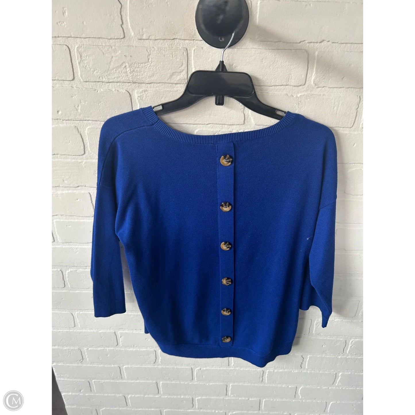 Sweater By Cable And Gauge In Blue, Size: L