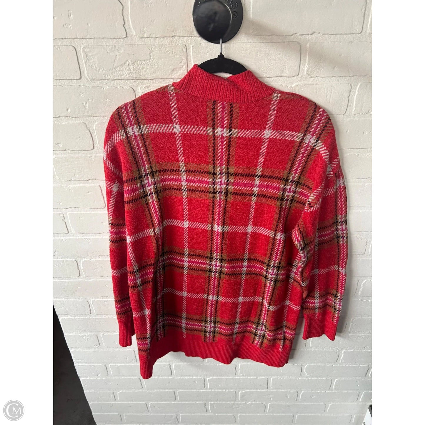 Sweater Cardigan By Ann Taylor In Red, Size: L