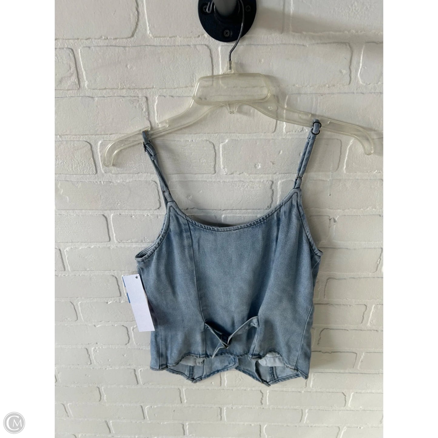 Top Sleeveless By Clothes Mentor In Blue Denim, Size: M