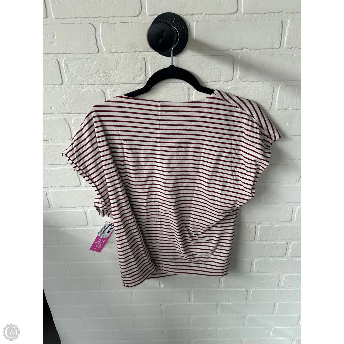 Top Sleeveless Basic By Evereve In Red & White, Size: L