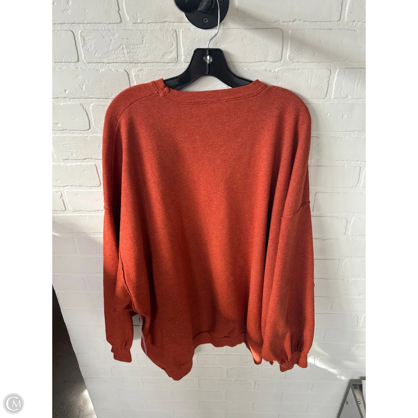 Sweatshirt Crewneck By Free People In Orange, Size: L