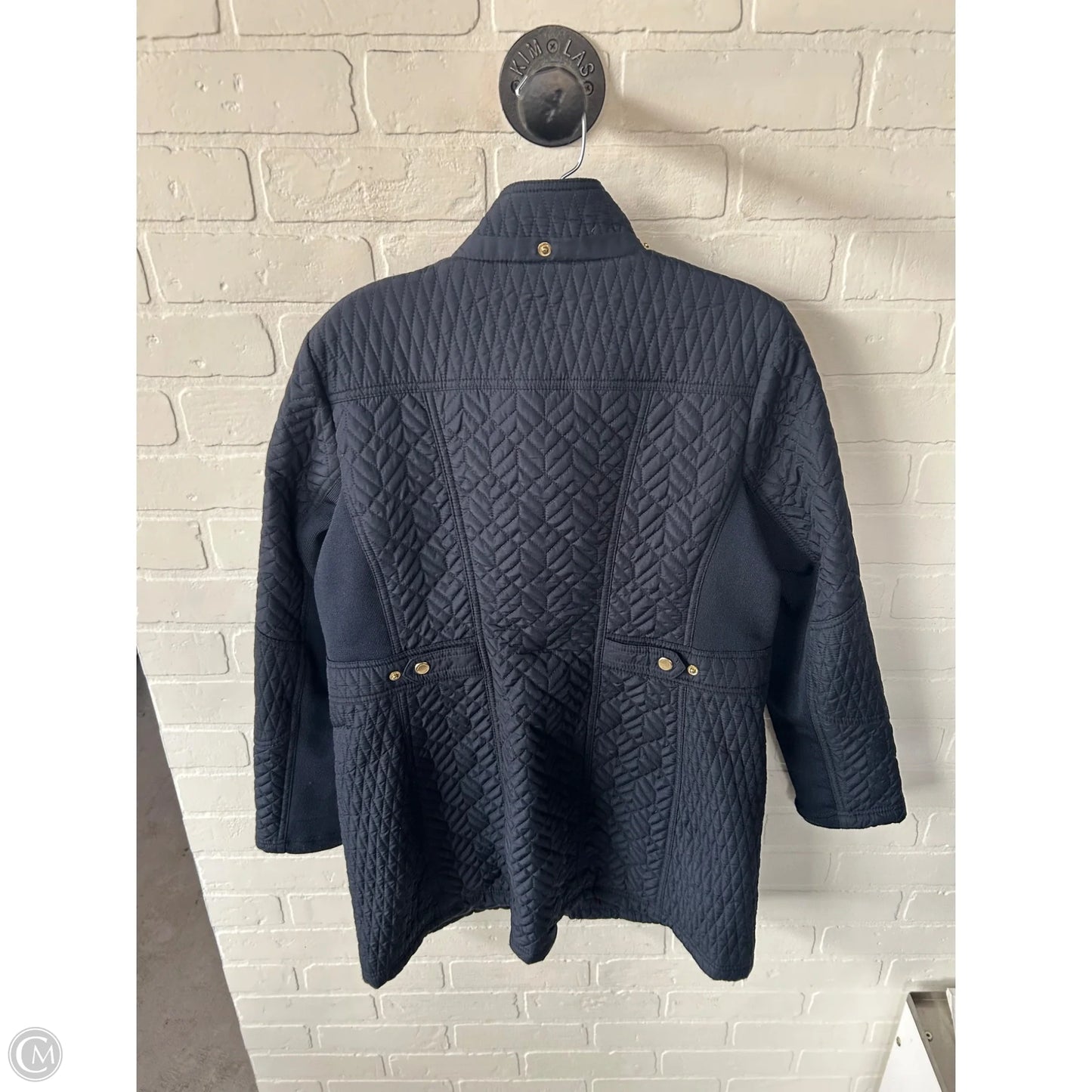 Coat Puffer & Quilted By Weatherproof In Navy, Size: M