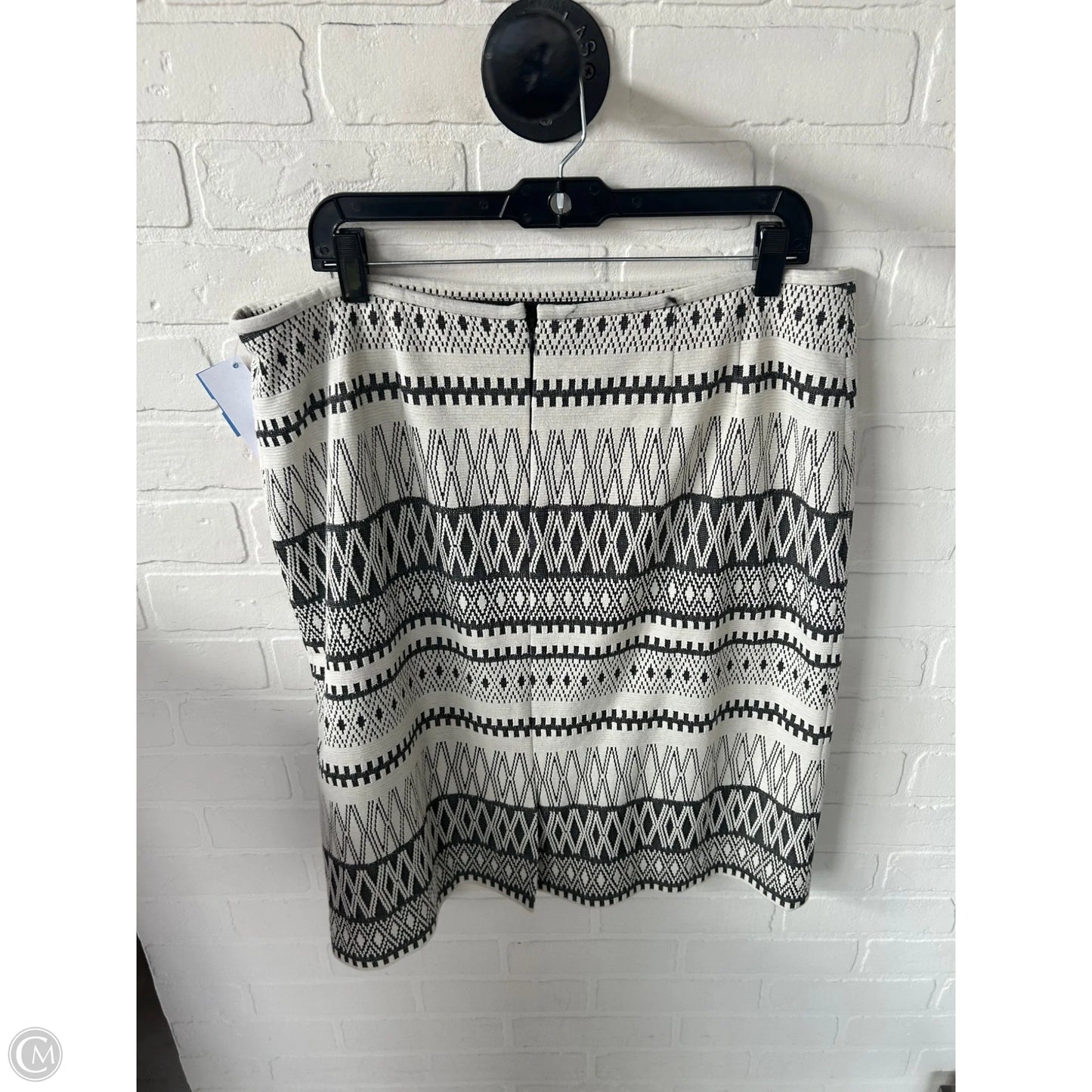 Skirt Midi By Preston And New York In Cream & Grey, Size: 14