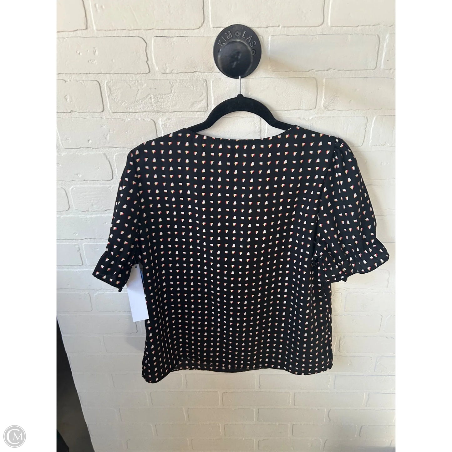 Top Short Sleeve By Ces Femme In Black, Size: L