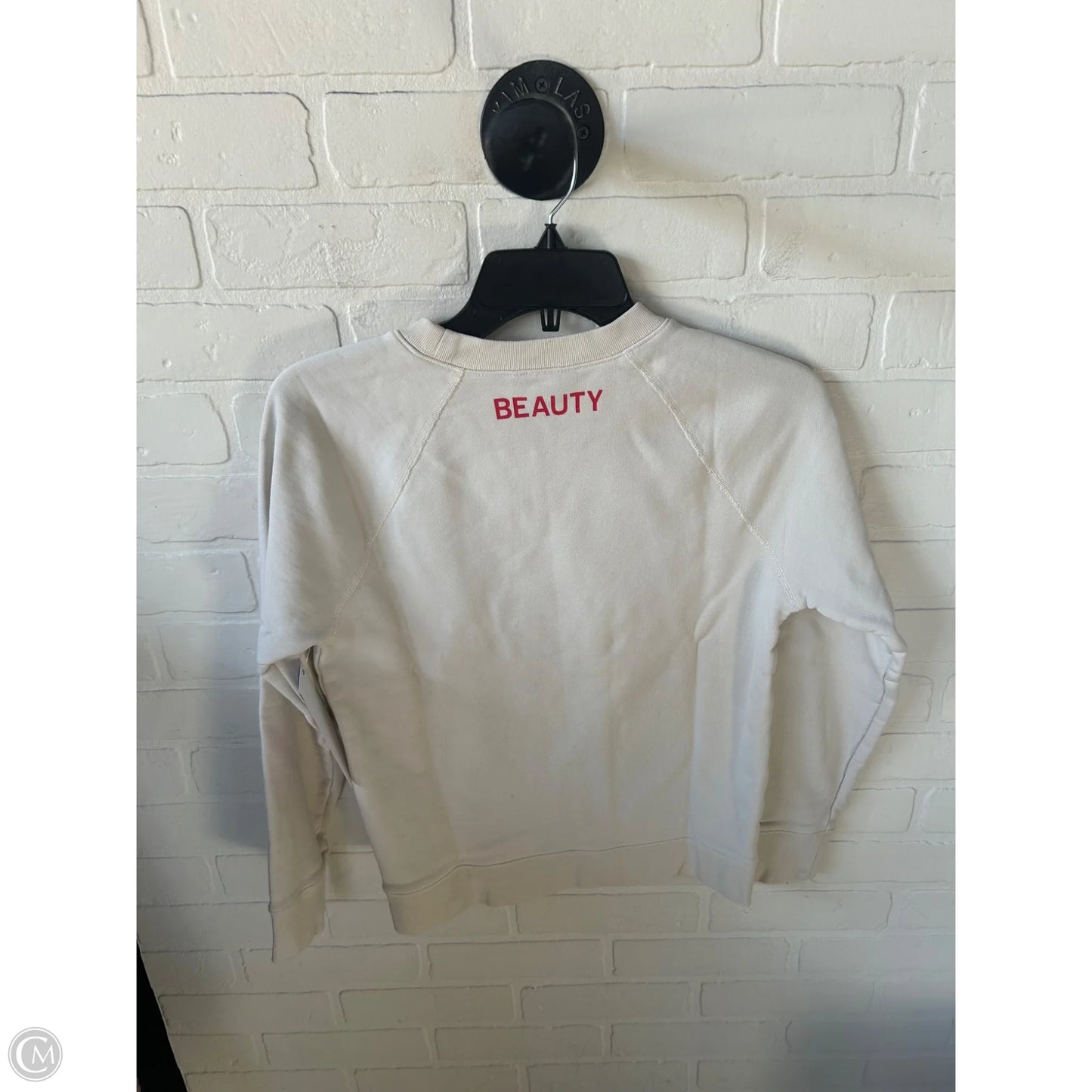 Sweatshirt Crewneck By J. Crew In Cream, Size: Xs