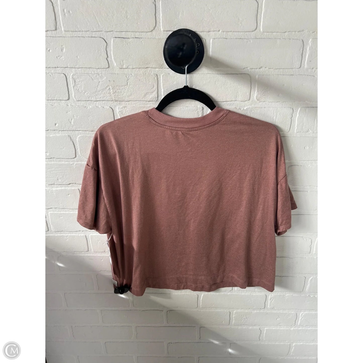 Athletic Top Short Sleeve By Vuori In Brown, Size: S