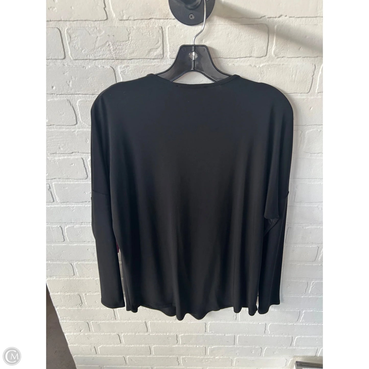 Top Long Sleeve By Joseph Ribkoff In Black & Blue, Size: M
