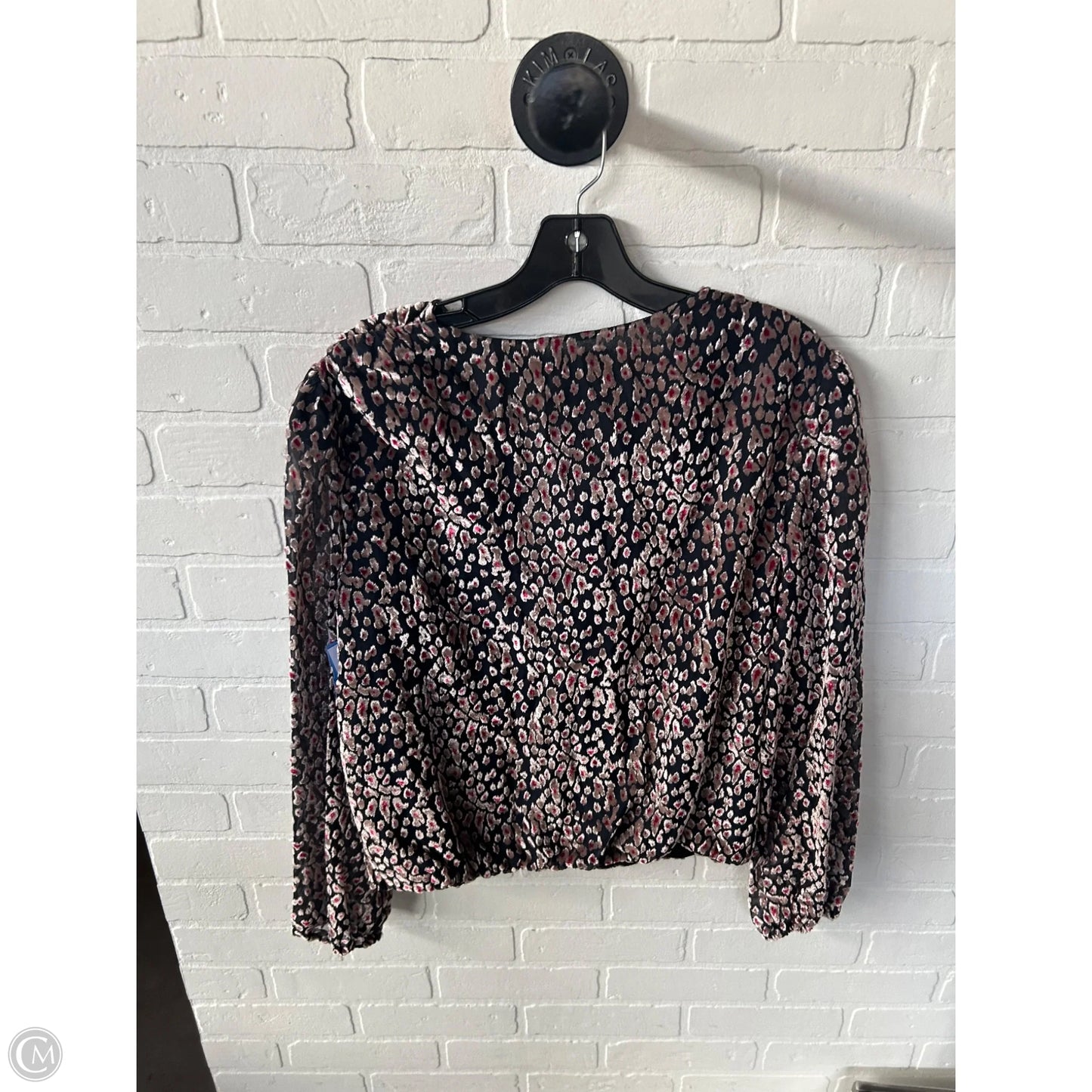 Top Long Sleeve By White House Black Market In Black & Tan, Size: M