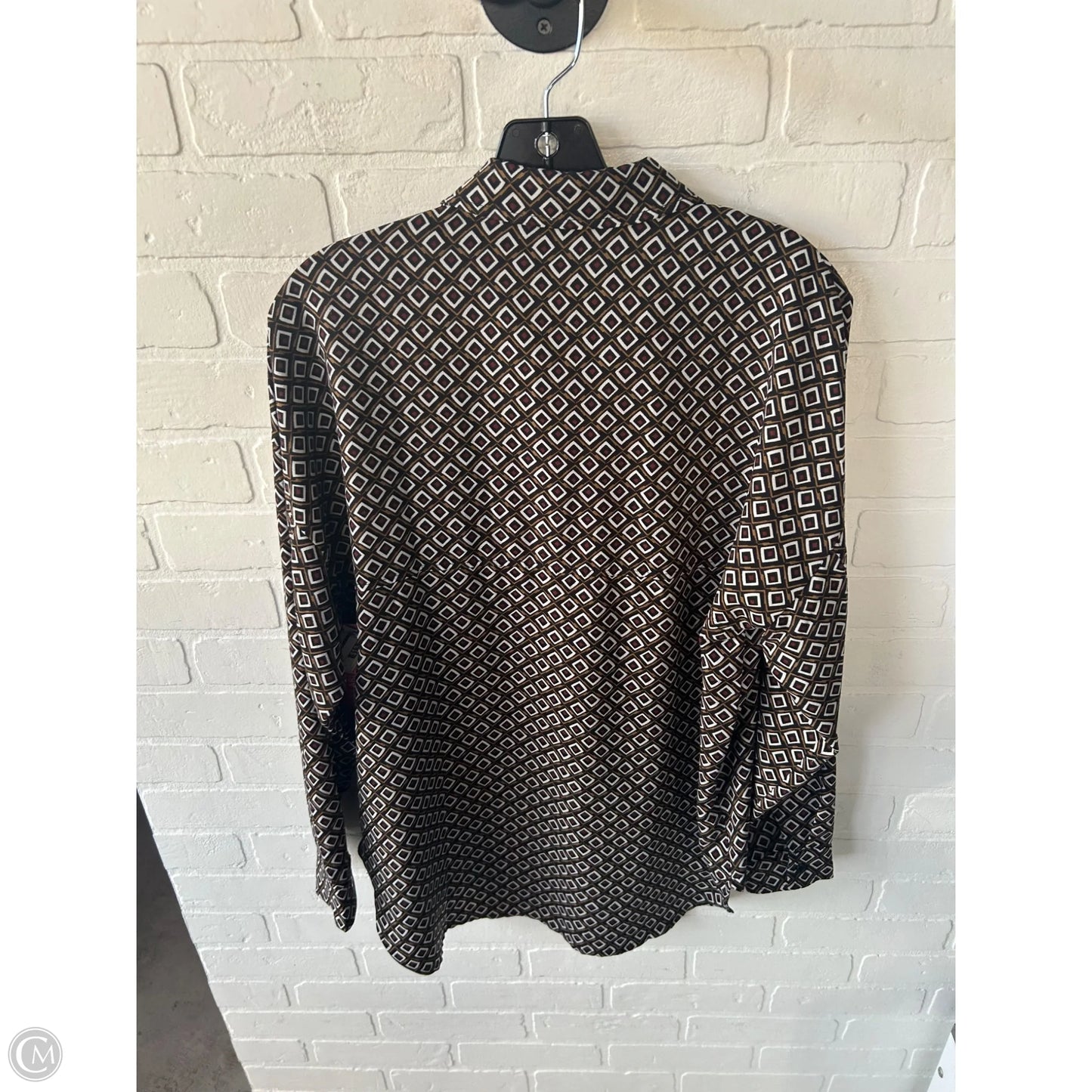 Top Long Sleeve By 12th Tribe In Black & White, Size: S