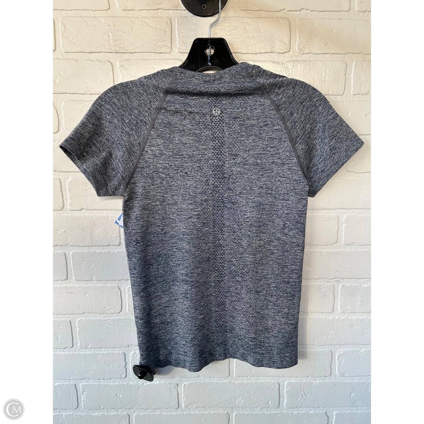 Athletic Top Short Sleeve By Lululemon In Blue, Size: S