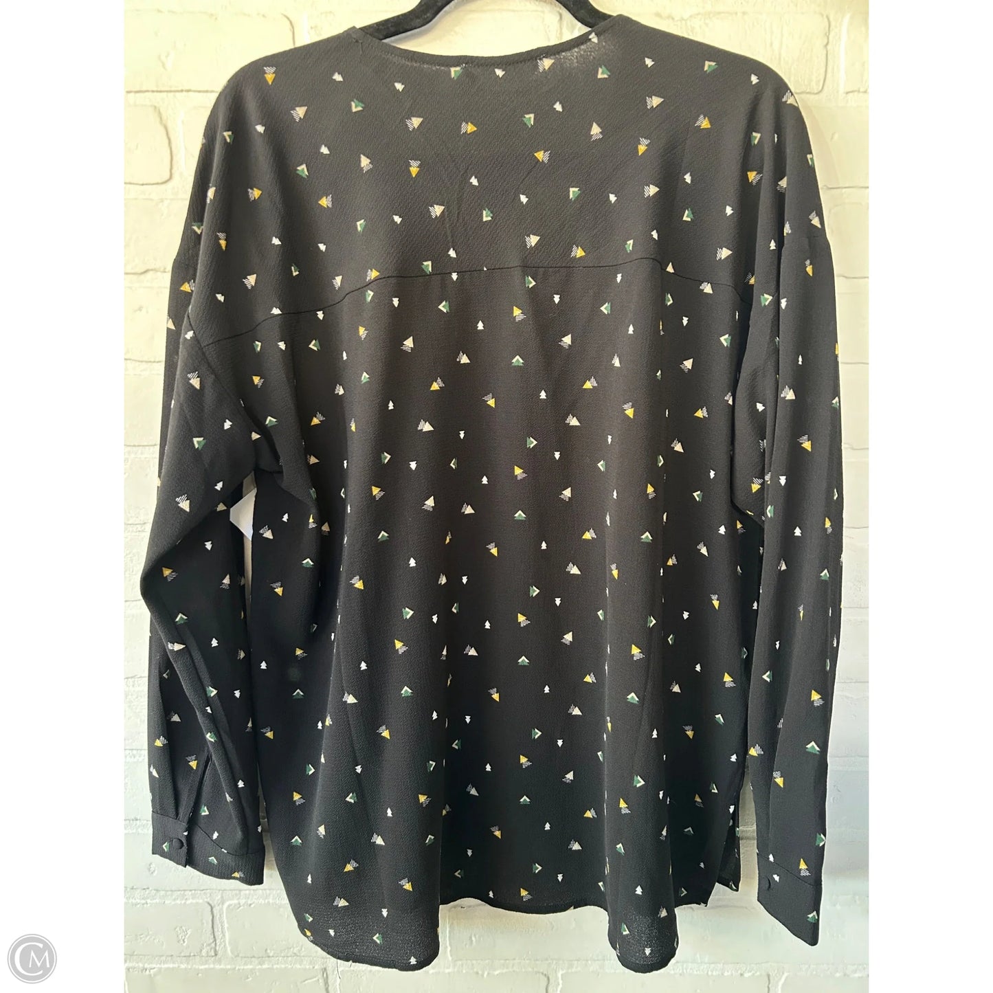 Top Long Sleeve By All In Favor In Black, Size: Xl