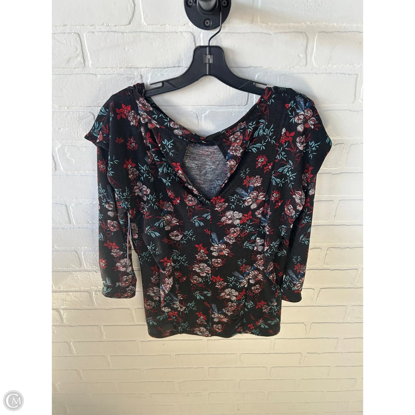 Top Long Sleeve By Free People In Black, Size: S