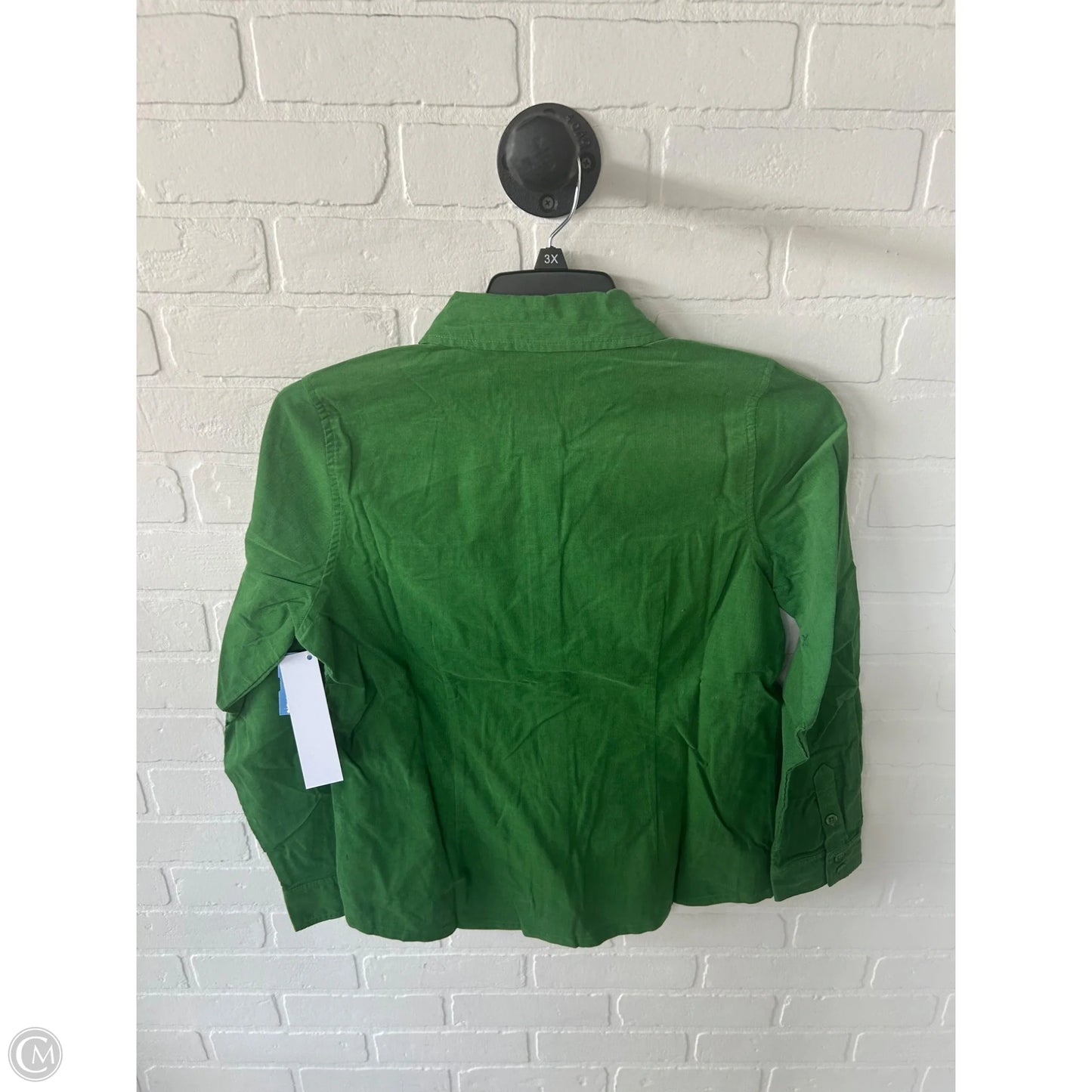 Top Long Sleeve By Denim And Co Qvc In Green, Size: S