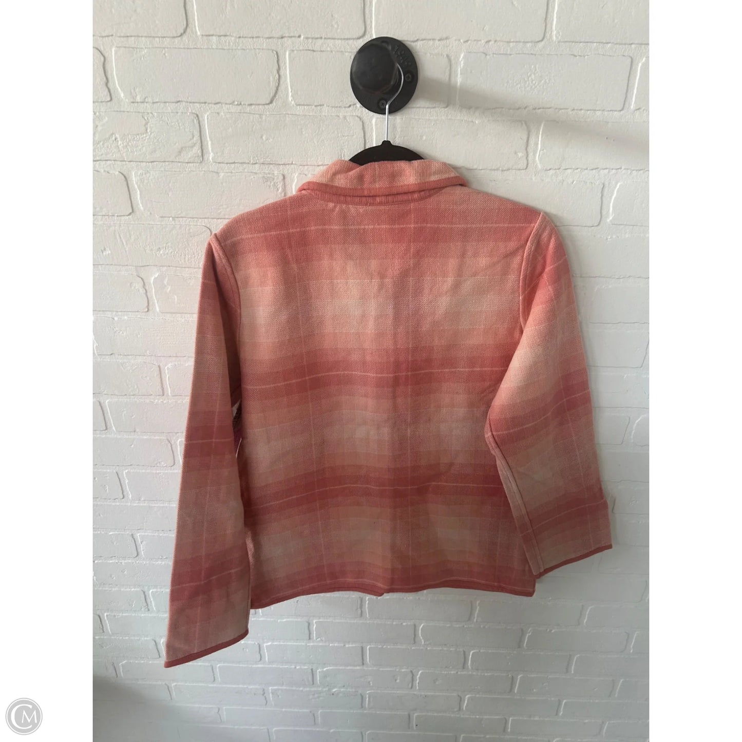Jacket Shirt By Denim And Co Qvc In Orange, Size: Xs