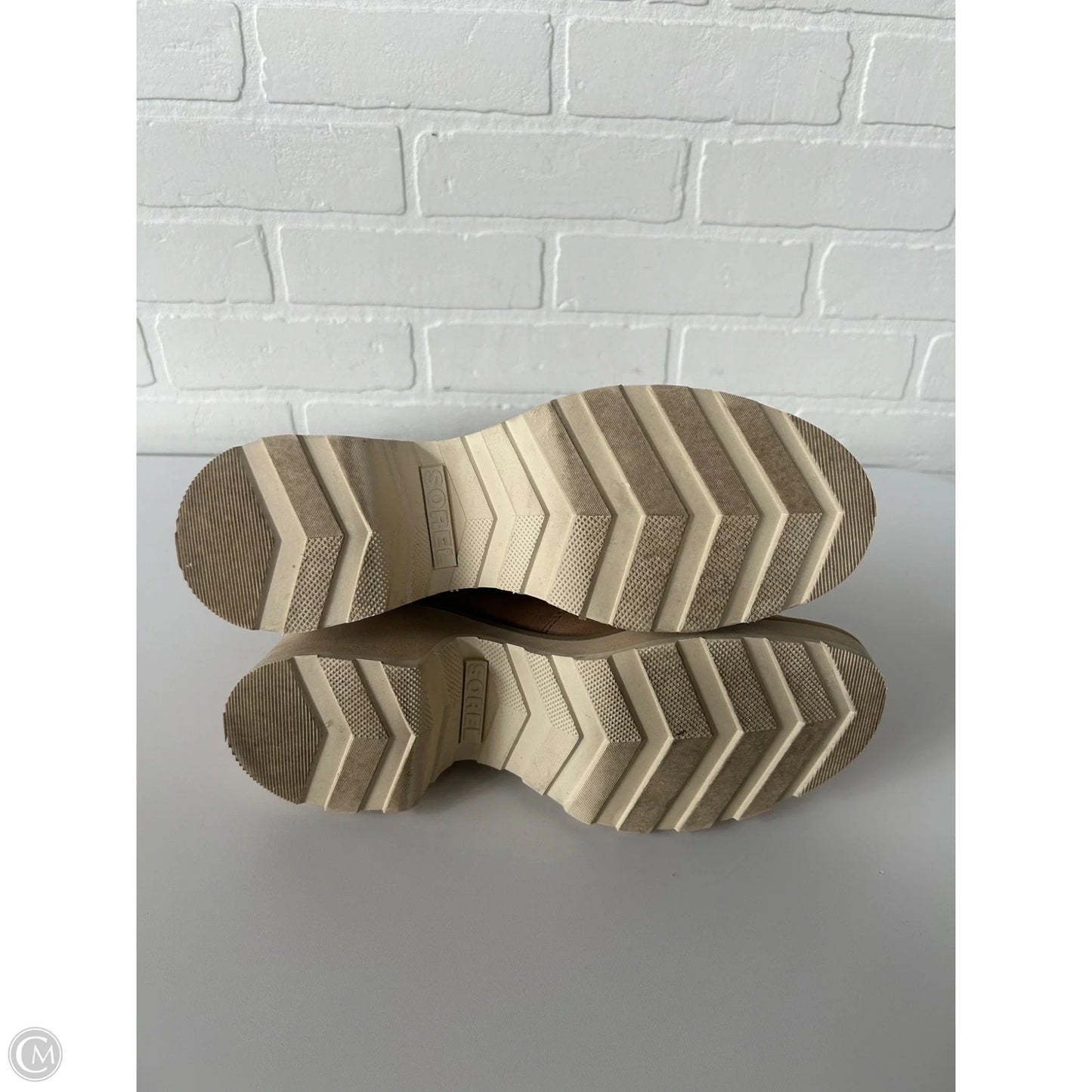 Boots Ankle Heels By Sorel In Brown, Size: 8.5