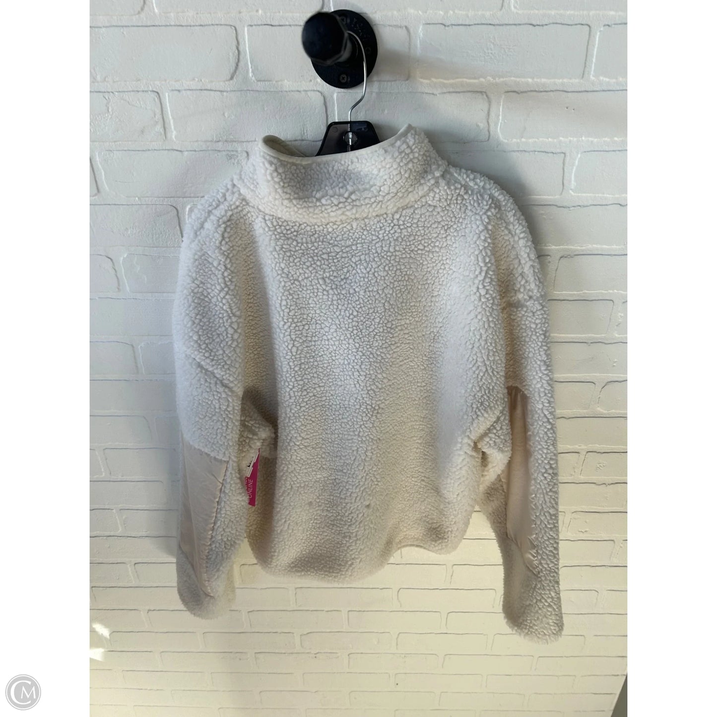 Jacket Fleece By Fabletics In Cream, Size: M