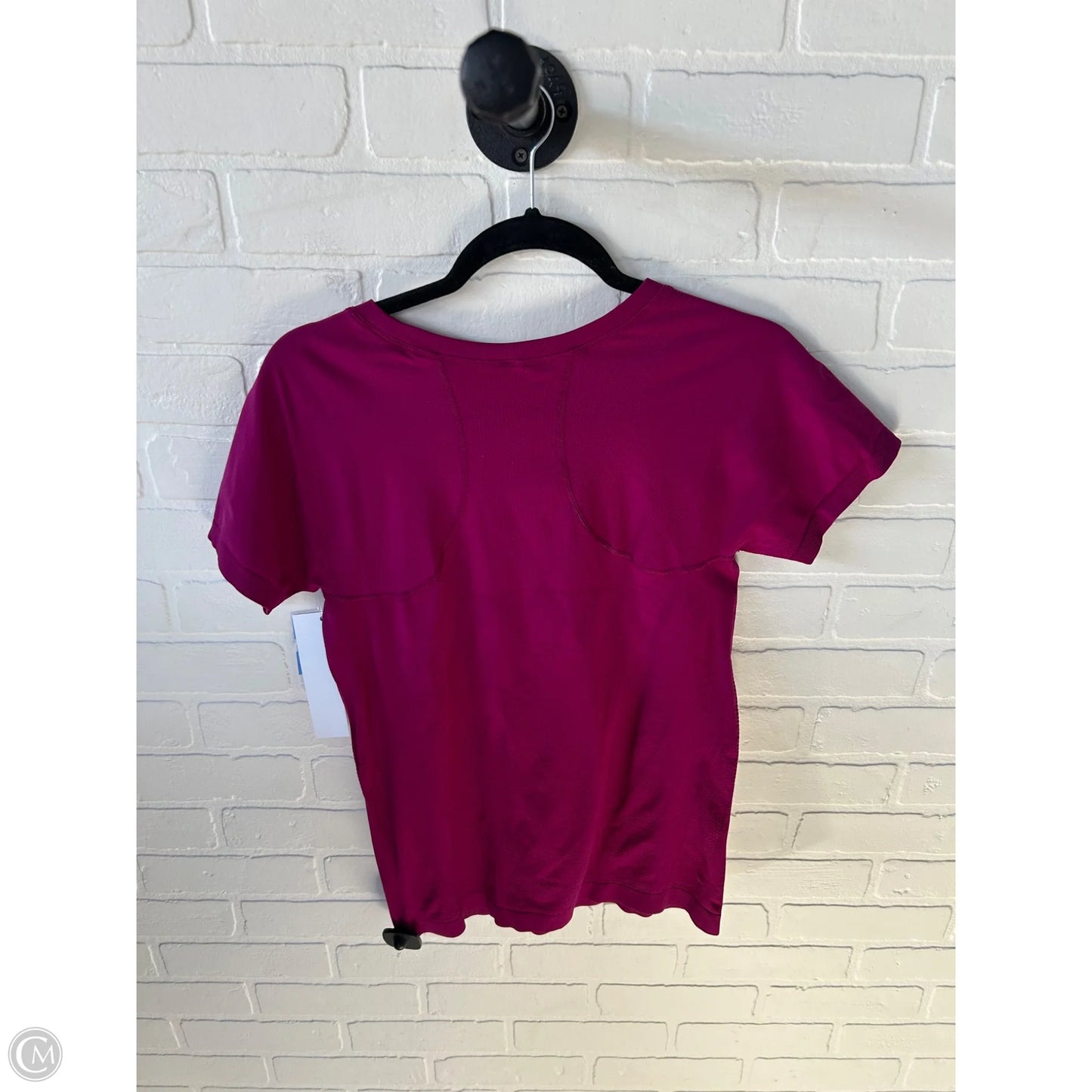 Athletic Top Short Sleeve By Athleta In Purple, Size: L
